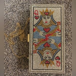 Queen of Hearts Beaded Clutch